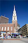 Park Street church, Boston Common, Boston, Massachusetts, New England, États-Unis d'Amérique (États-Unis d'Amérique), Amérique du Nord