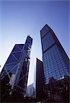 Bank of China et Cheung Kong Center, Central, Hong Kong Island, Hong Kong, Chine, Asie