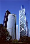 Citibank Tower and Bank of China, Central, Hong Kong Island, Hong Kong, China, Asia