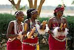 Dancers at the airport, the Gambia, West Africa, Africa