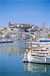 Ibiza Town and harbour, Ibiza, Balearic Islands, Spain, Europe