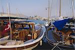 Le port, Asie, Asie mineure, l'Anatolie, Turquie, Bodrum