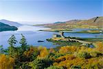 Eilean Donan (Eilean Donnan) Schloss, Dornie, Hochland Region, Schottland, Vereinigtes Königreich, Europa