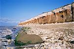 Début ou fin de The Wash, Hunstanton Cliffs, Norfolk, Angleterre, Royaume-Uni, Europe