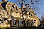 The High Street, Chipping Camden, the Cotswolds, Gloucestershire, England, UK