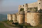 The Krak des Chevaliers, Crusader castle, Syria, Middle East