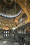 Interior of Santa Sofia (Hagia Sophia) (Aya Sofya), UNESCO World Heritage Site, Istanbul, Turkey, Europe, Eurasia