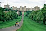 La longue marche et Château de Windsor Windsor, Berkshire, Angleterre, Royaume-Uni, Europe