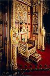 The Throne, House of Lords, Houses of Parliament, Westminster, London, England, United Kingdom, Europe