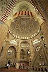 Intérieur de la mosquée Selimiye à Edirne, Anatolie, Turquie, Asie mineure, Eurasia