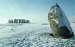 Stonehenge, UNESCO World Heritage Site, in winter, Wiltshire, England, United Kingdom, Europe