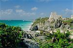 Mayan archaeological site, Tulum, Yucatan, Mexico, Central America