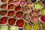 Fleurs à vendre, marché de rue, Bangkok, Thaïlande