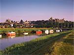 River Arun, town and castle, Arundel, West Sussex, England, United Kingdom, Europe