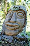 Traditional carvings, cultural museum, Rarotonga, Cook Islands, Polynesia, South Pacific islands, Pacific