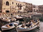 Pêche bateaux, Kyrenia, Chypre du Nord, Chypre, Europe