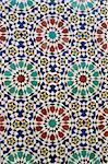 Detail of tilework, the Royal Palace, Fez, Morocco, North Africa, Africa