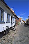 Rue de l'île de maisons colorées, Århus, Aero, Danemark, Scandinavie, Europe