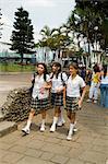 School girls, Grecia, Central Highlands, Costa Rica, Central America