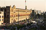 Le Palais National, Zocalo, Centro Historico, Mexico, Mexique, en Amérique du Nord