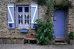 Typical house, Ile de Groix, Brittany, France, Europe