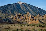 Mount Teide und Las Rochas, Teneriffa, Kanarische Inseln, Spanien, Europa