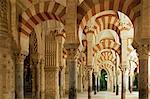Interior of the Great Mosque, UNESCO World Heritage Site, Cordoba, Andalucia, Spain, Europe