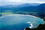 Baie d'Hanalei, Kauai, Hawaii, États-Unis d'Amérique, du Pacifique, en Amérique du Nord