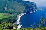 Vue de la Waipio Valley, île d'Hawaii (Big Island), Hawaii, États-Unis d'Amérique, Pacifique, Amérique du Nord