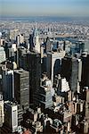 View over skyscrapers and city from Empire State Building, New York City, New York, United States of America (U.S.A.), North America