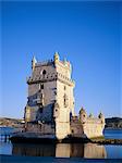 Torre de Belém (Turm von Belem), gebaut von 1515 – 1521 am Tejo, UNESCO-Weltkulturerbe, Lissabon, Portugal, Europa