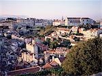 Soirée, Largo de Graca quartier de la ville de Castelo de Sao Jorge, Lisbonne, Portugal, Europe