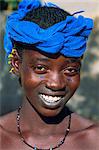 Jeune femme de la tribu, Djenné, au Mali, l'Afrique Peul