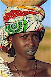 Junge Frau aus der Peul Stamm, Djenne, Mali, Afrika