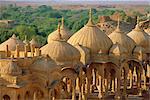 Cénotaphe, Jaisalmer, Rajasthan, Inde, Asie du Maharajah