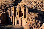 Deir el (Ed Deir) (Kloster), Nabatean Ausgrabungsstätte, UNESCO Weltkulturerbe, Petra, Jordanien, Naher Osten