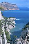 Cassis, Calanque d'en Vau, Cote des Calanques, Bouches du Rhone, Mediterranean coast, Provence, France, Europe