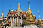 Wat Phra Kaeo, Grand Palais, Bangkok, Thaïlande, Asie du sud-est, Asie