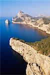 Vue du Cap de Formentor, du point de vue El Colomer, Mallorca (Majorque), îles Baléares, Espagne, Méditerranée, Europe