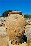 Minoan jar, Malia, island of Crete, Greece, Mediterranean, Europe