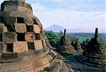 Arupadhatu view, 8th century Buddhist site of Borobudur, UNESCO World Heritage Site, island of Java, Indonesia, Southeast Asia, Asia