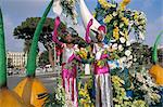 Défilé de carnaval, bataille de fleurs, Promenade des Anglais, Nice, Alpes-Maritimes, Provence, France, Europe