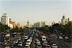 Downtown buildings in Fuchengmen area, Beijing, China, Asia