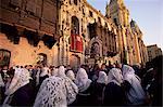 Crowds celebrating Christian festival of Easter Sunday, Lima, Peru, South America