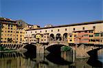 Ponte Vecchio over the Arno River, Florence, UNESCO World Heritage site, Tuscany, Italy, Europe
