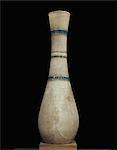 Albâtre vase incrusté de guirlandes florales, de la tombe du pharaon Toutankhamon, découvert dans la vallée des rois, Thèbes, Maghreb, Afrique