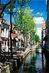 Canal, Delft, Holland (Netherlands), Europe