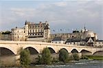 Château Royal d ' Amboise, Indre-et-Loire, Fluss Loire, Frankreich, Europa