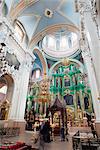 Intérieur de l'église orthodoxe du Saint esprit, le chef église orthodoxe russe de Lituanie, Vilnius, Lituanie, pays baltes, Europe