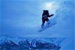 Tête de snowboarder baissée, domaine de Paradise, Mount Rainier, Washington State, États-Unis d'Amérique (États-Unis d'Amérique), Amérique du Nord